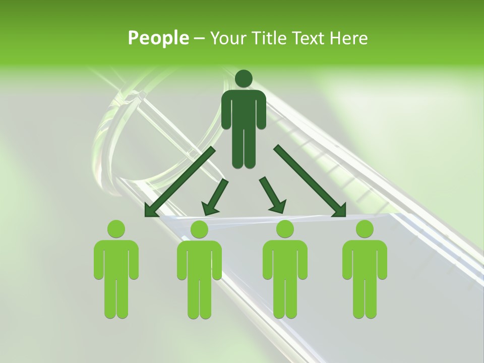 Transparent Tube Blue PowerPoint Template