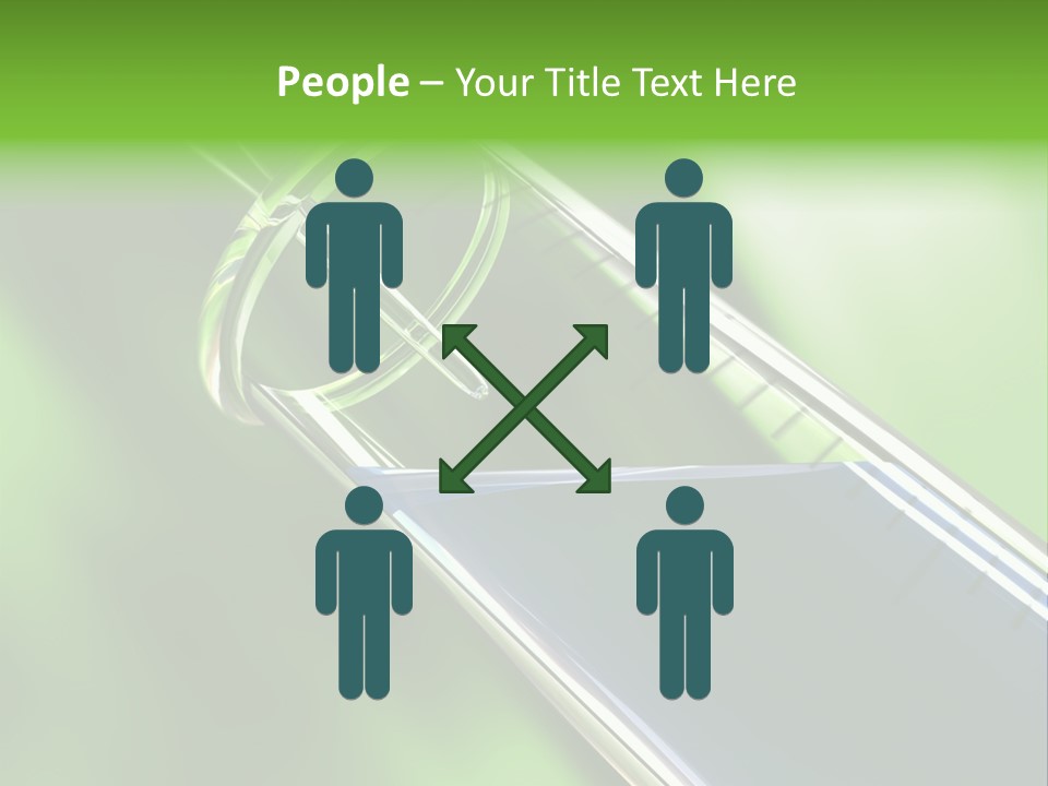 Transparent Tube Blue PowerPoint Template