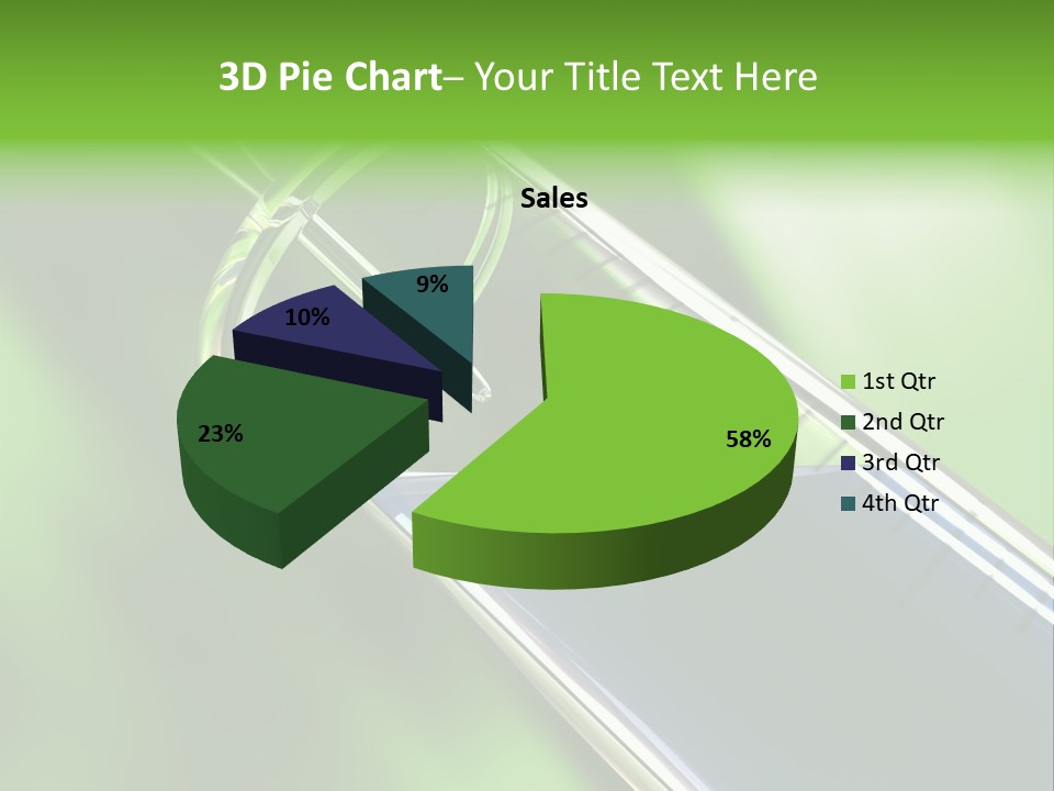 Transparent Tube Blue PowerPoint Template