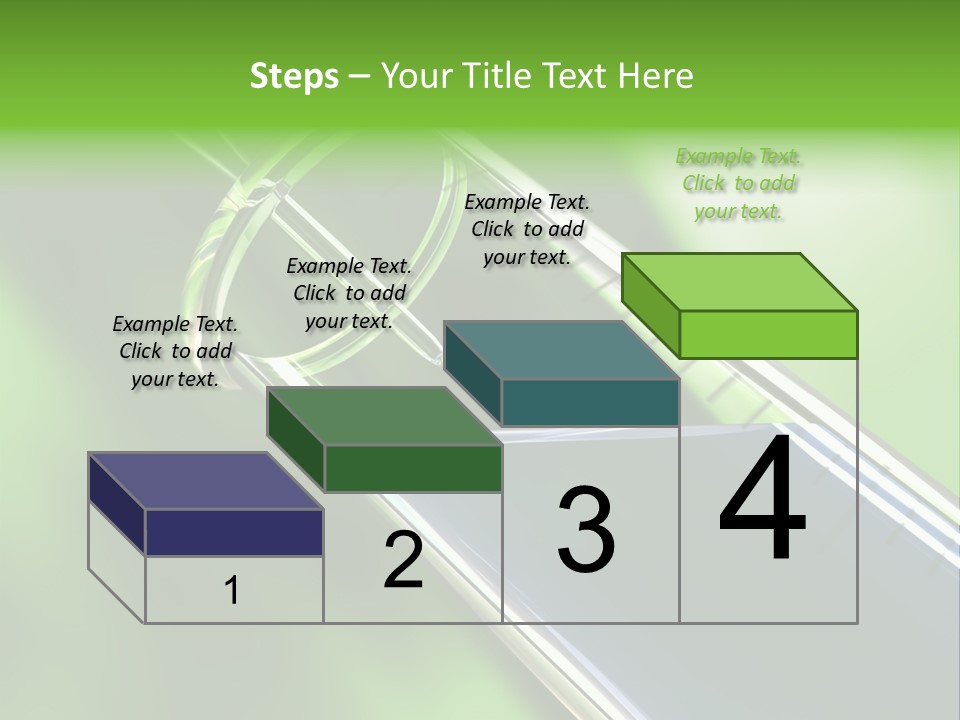 Transparent Tube Blue PowerPoint Template