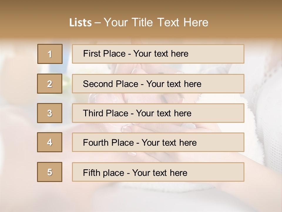 Relaxation Beautician Wrinkles PowerPoint Template