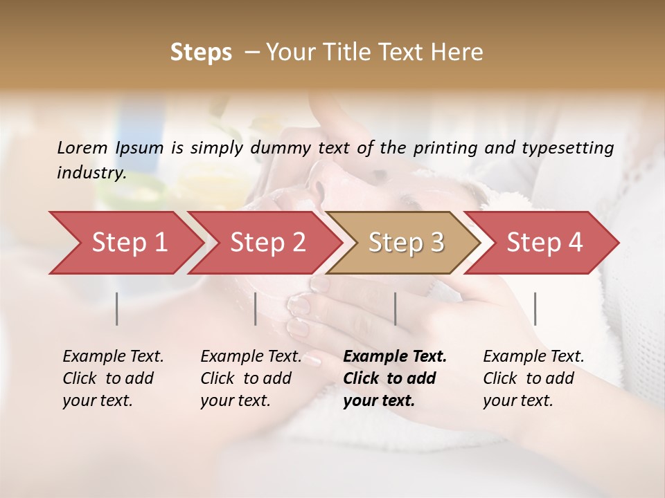 Relaxation Beautician Wrinkles PowerPoint Template