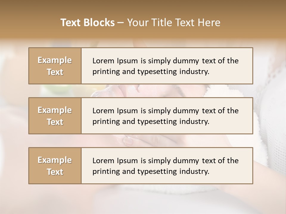 Relaxation Beautician Wrinkles PowerPoint Template