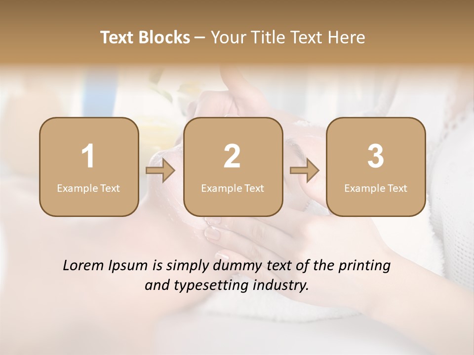 Relaxation Beautician Wrinkles PowerPoint Template