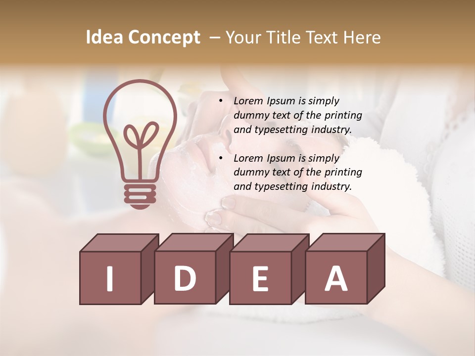 Relaxation Beautician Wrinkles PowerPoint Template