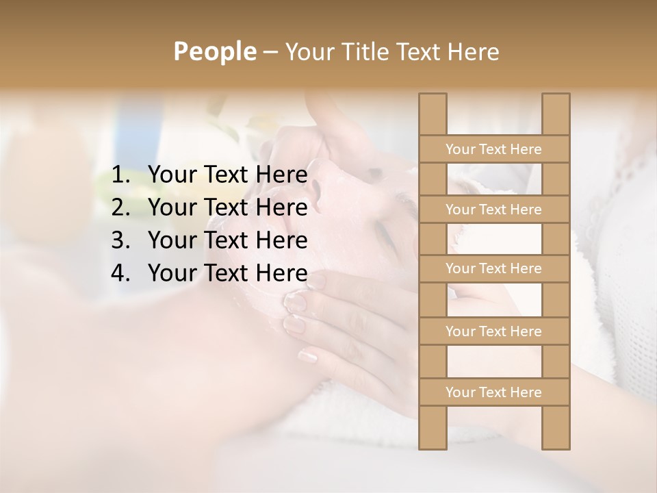 Relaxation Beautician Wrinkles PowerPoint Template