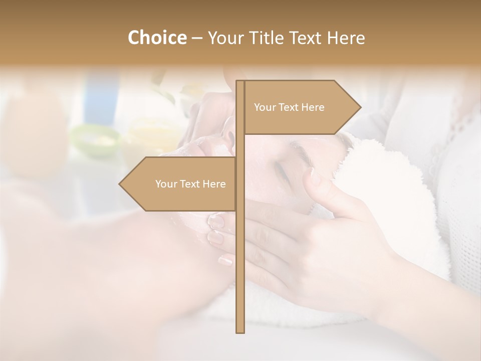 Relaxation Beautician Wrinkles PowerPoint Template