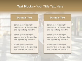 A Man In A Hard Hat Writing On A Clipboard PowerPoint Template