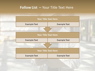 A Man In A Hard Hat Writing On A Clipboard PowerPoint Template