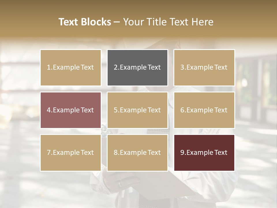 A Man In A Hard Hat Writing On A Clipboard PowerPoint Template