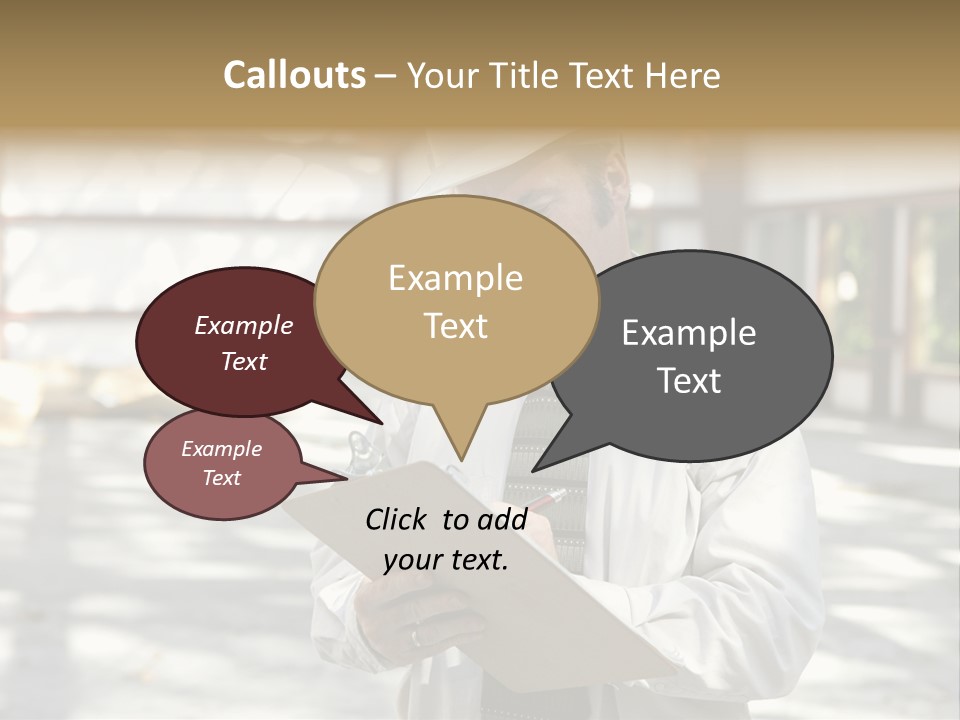 A Man In A Hard Hat Writing On A Clipboard PowerPoint Template