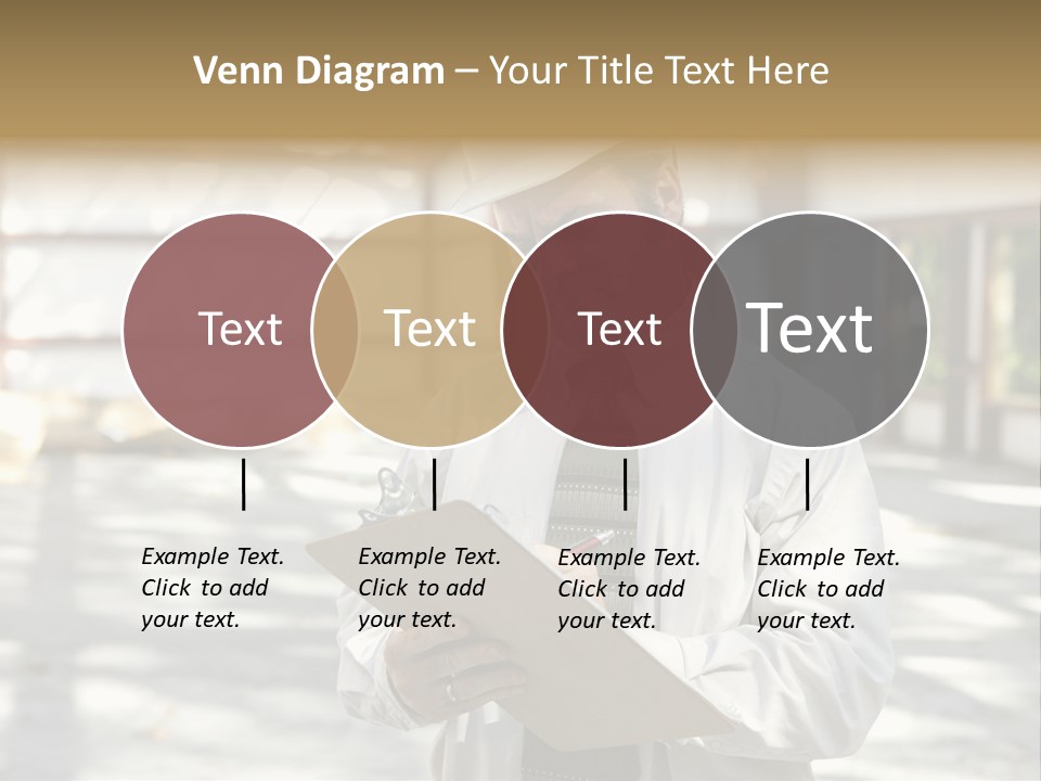 A Man In A Hard Hat Writing On A Clipboard PowerPoint Template