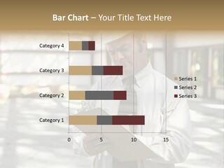 A Man In A Hard Hat Writing On A Clipboard PowerPoint Template