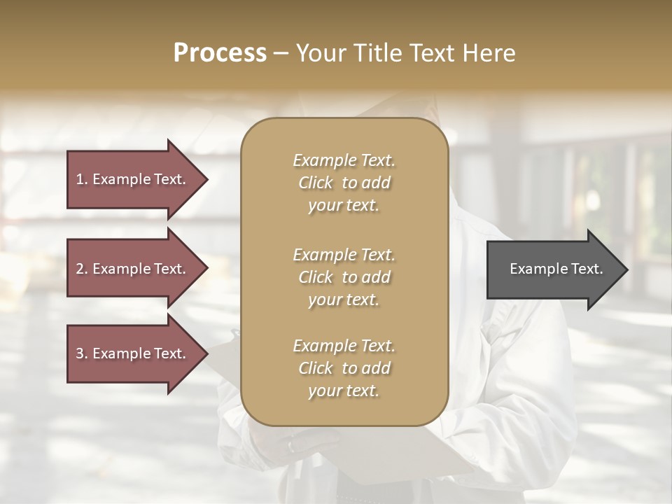 A Man In A Hard Hat Writing On A Clipboard PowerPoint Template