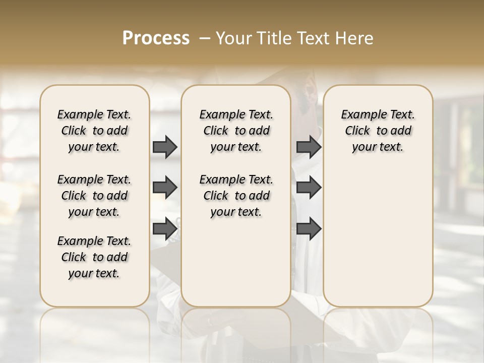A Man In A Hard Hat Writing On A Clipboard PowerPoint Template