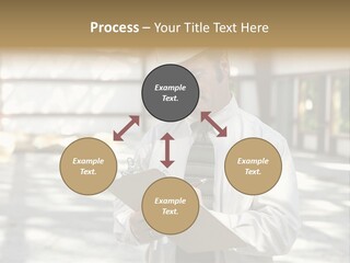 A Man In A Hard Hat Writing On A Clipboard PowerPoint Template