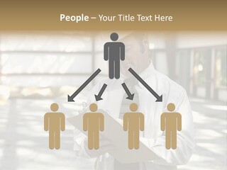 A Man In A Hard Hat Writing On A Clipboard PowerPoint Template