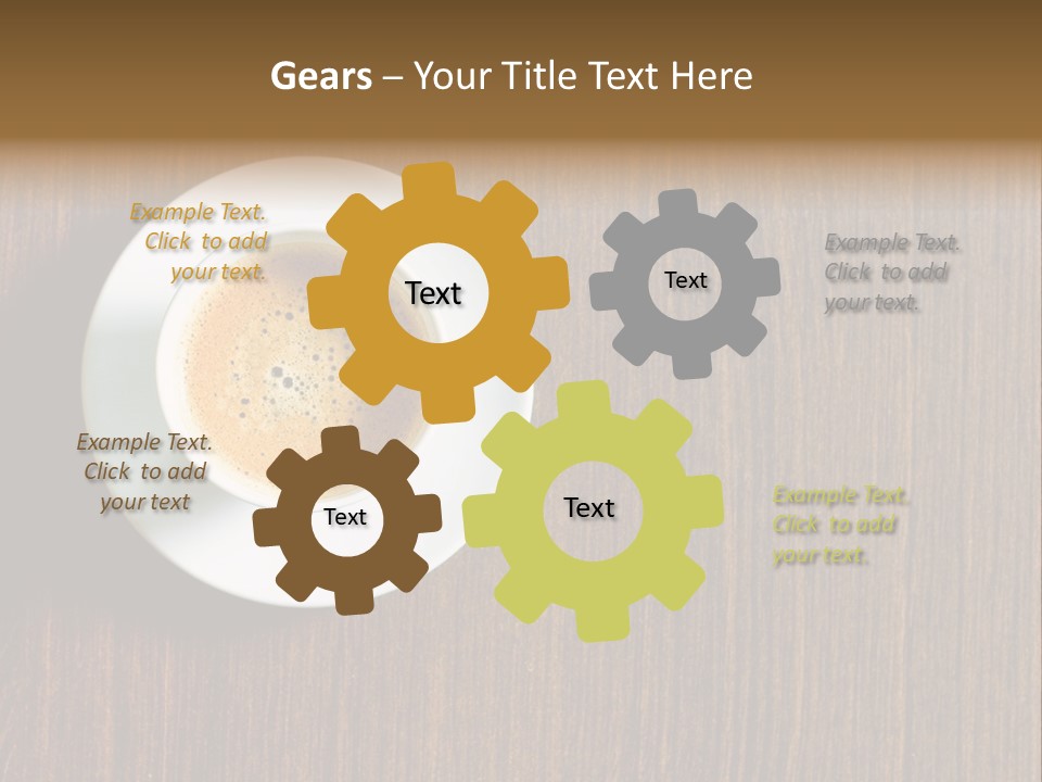 Capuccino Above Foam PowerPoint Template