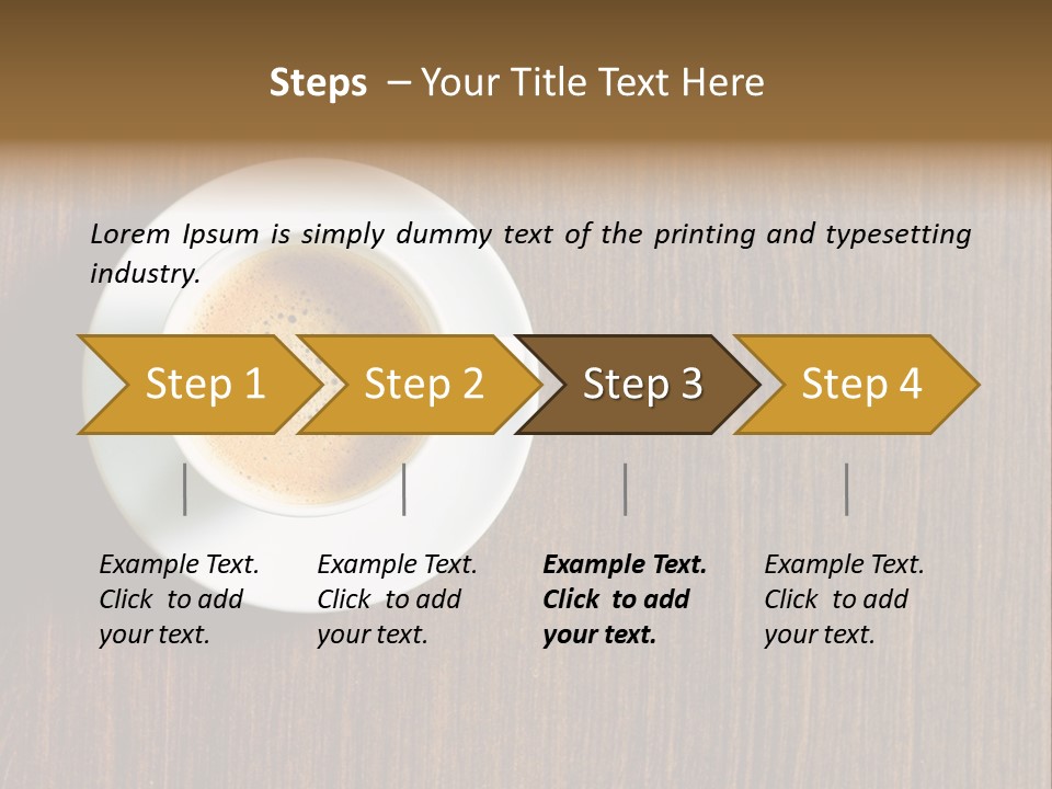 Capuccino Above Foam PowerPoint Template