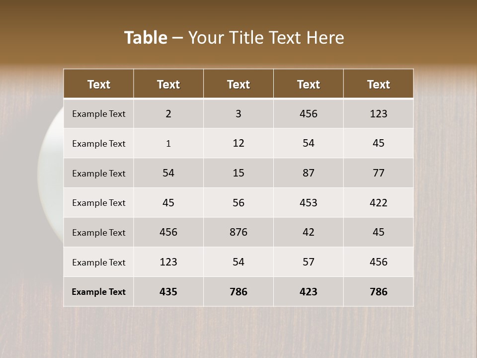 Capuccino Above Foam PowerPoint Template