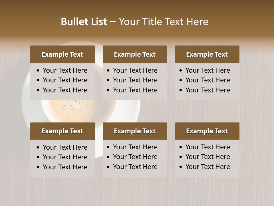 Capuccino Above Foam PowerPoint Template