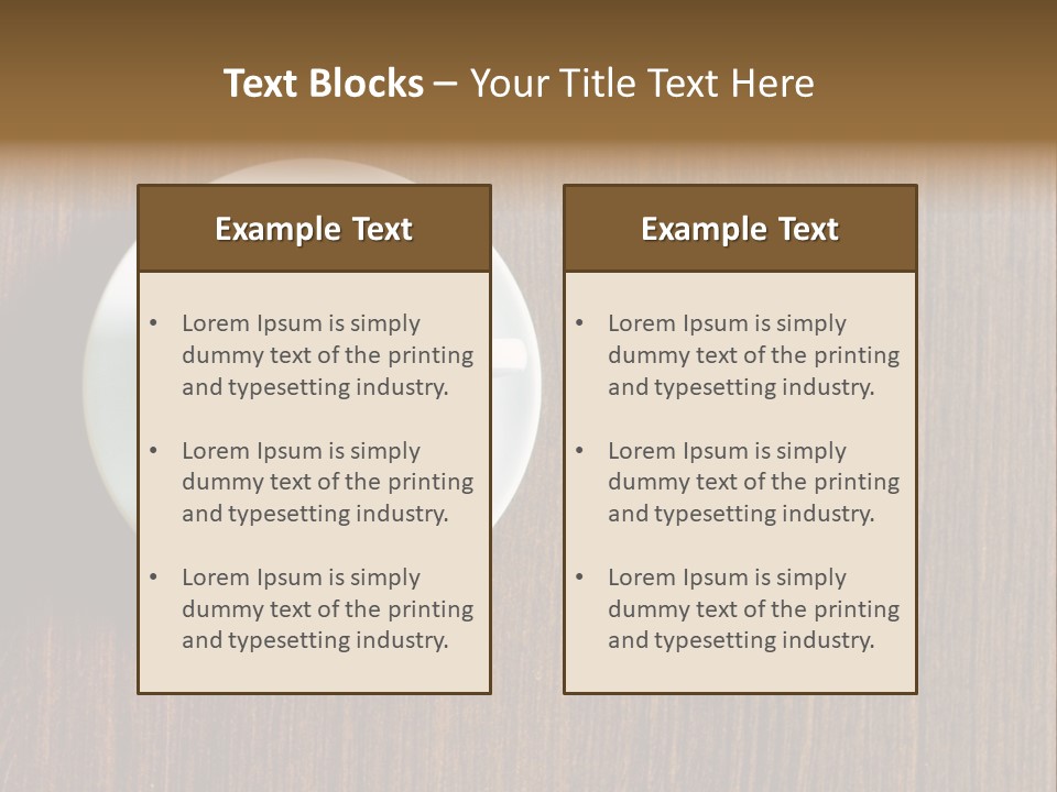 Capuccino Above Foam PowerPoint Template