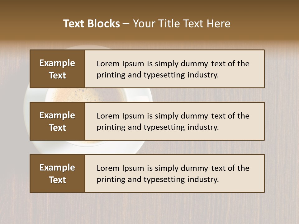 Capuccino Above Foam PowerPoint Template