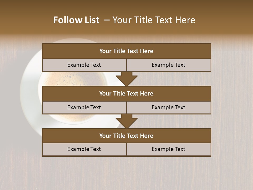 Capuccino Above Foam PowerPoint Template