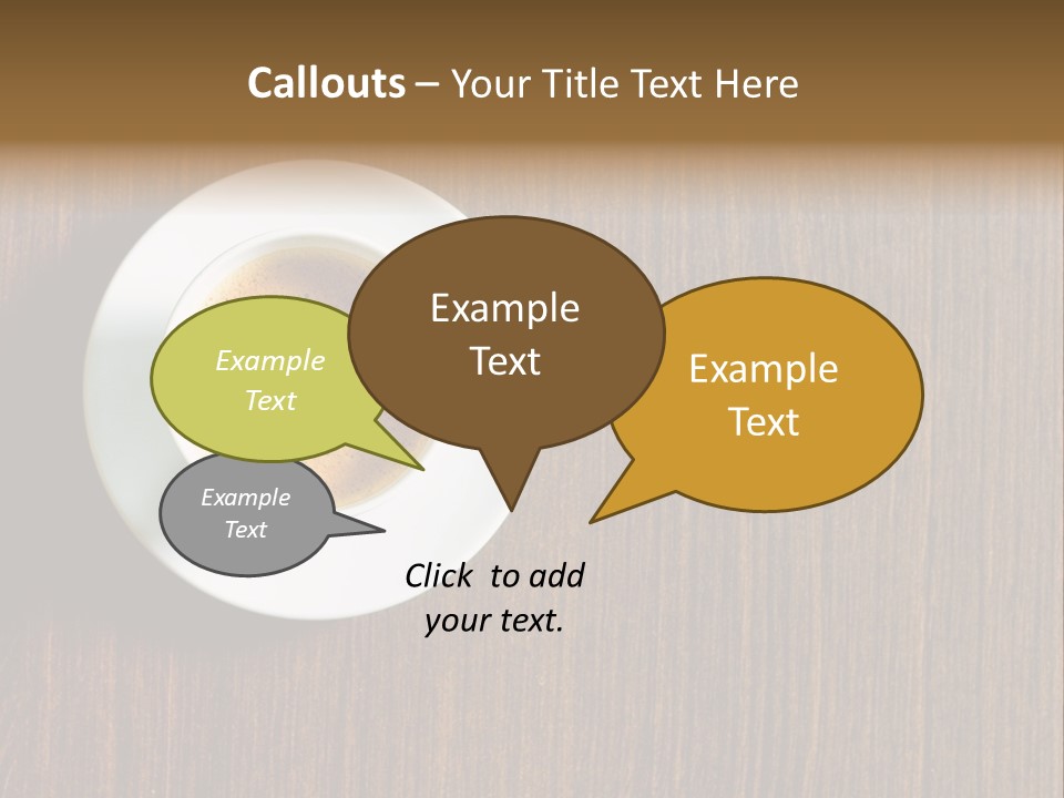 Capuccino Above Foam PowerPoint Template