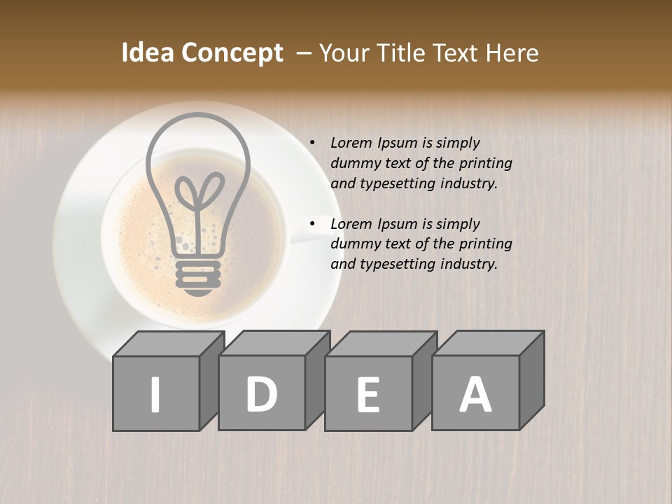 Capuccino Above Foam PowerPoint Template