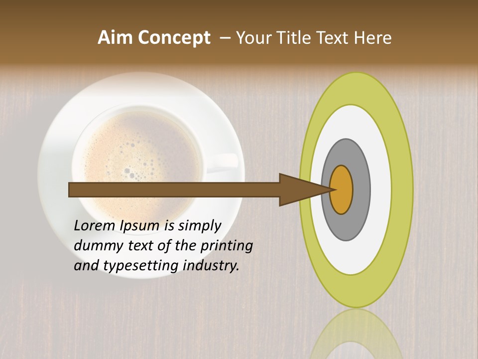 Capuccino Above Foam PowerPoint Template