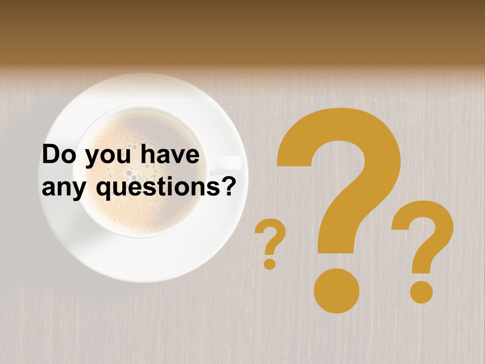 Capuccino Above Foam PowerPoint Template