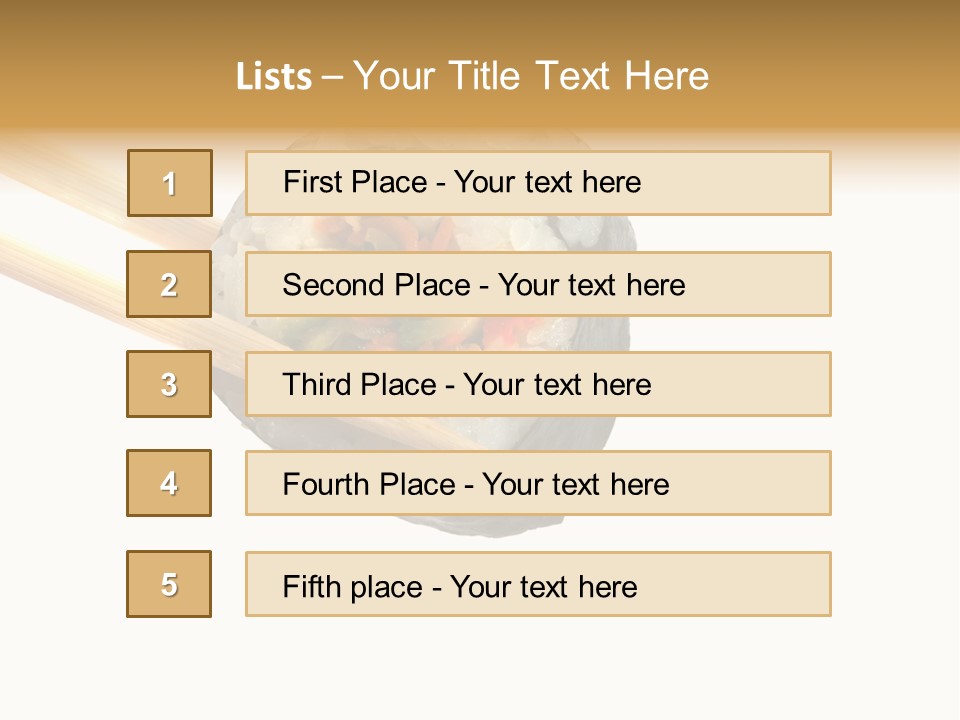 Seafood Asian Crusted PowerPoint Template