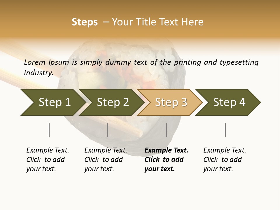 Seafood Asian Crusted PowerPoint Template