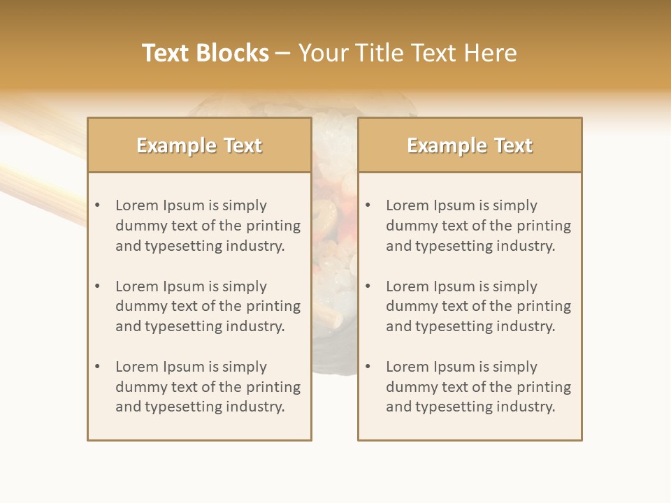 Seafood Asian Crusted PowerPoint Template