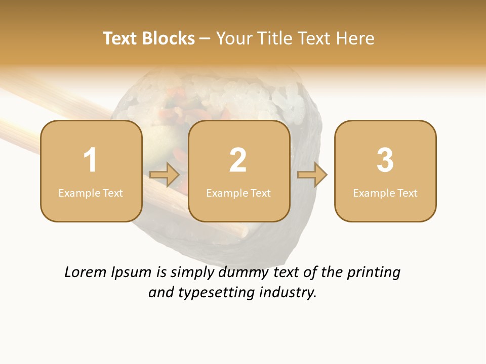 Seafood Asian Crusted PowerPoint Template