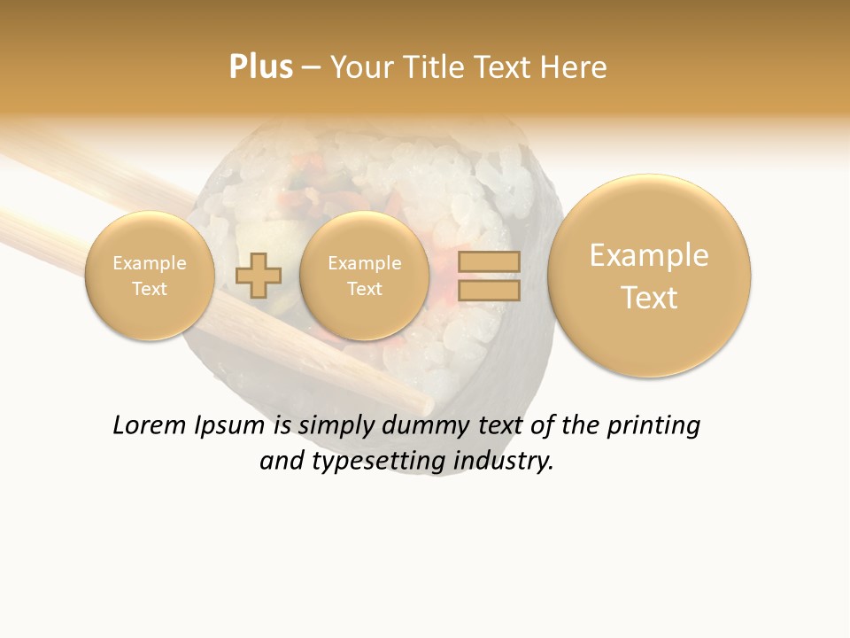 Seafood Asian Crusted PowerPoint Template