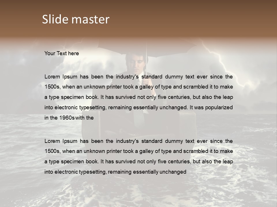 Poverty Crisis Panic PowerPoint Template