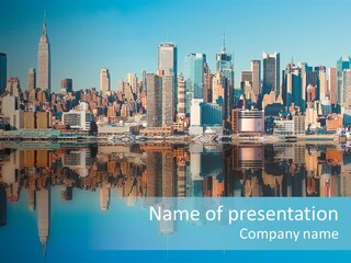 City Highrise Downtown PowerPoint Template