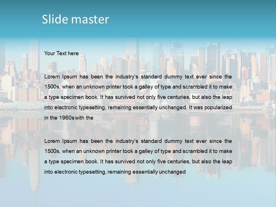 City Highrise Downtown PowerPoint Template