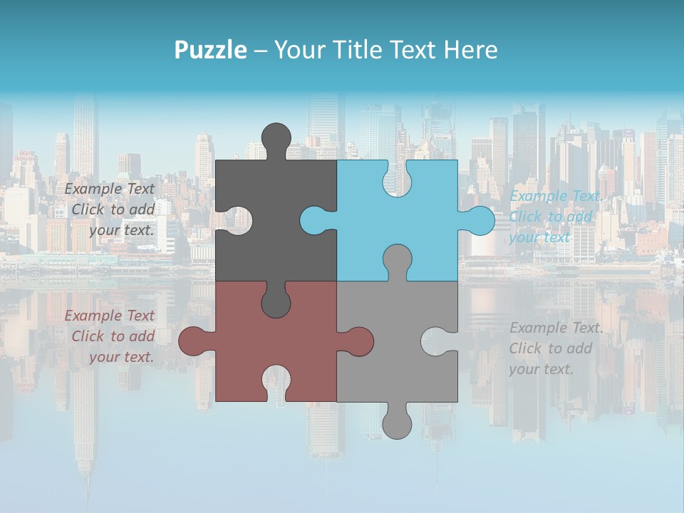 City Highrise Downtown PowerPoint Template