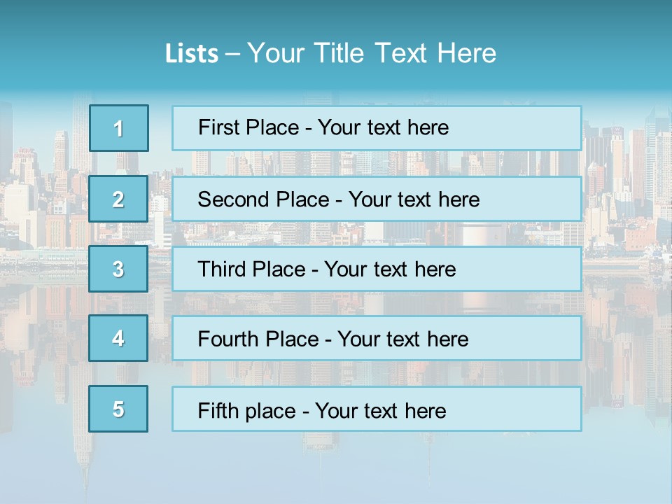 City Highrise Downtown PowerPoint Template