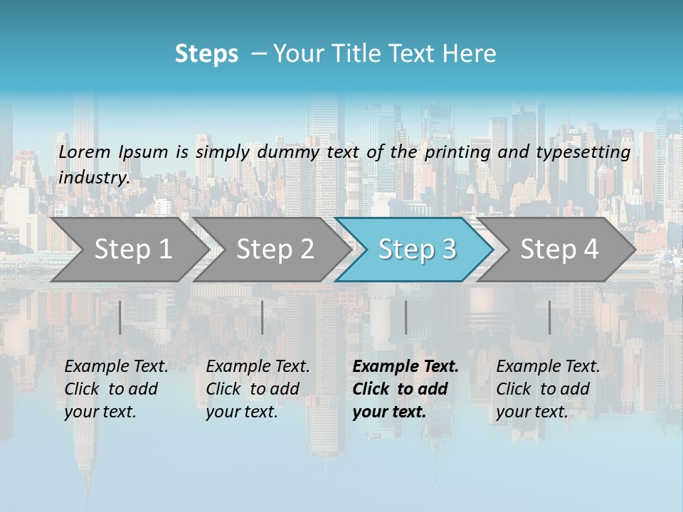 City Highrise Downtown PowerPoint Template
