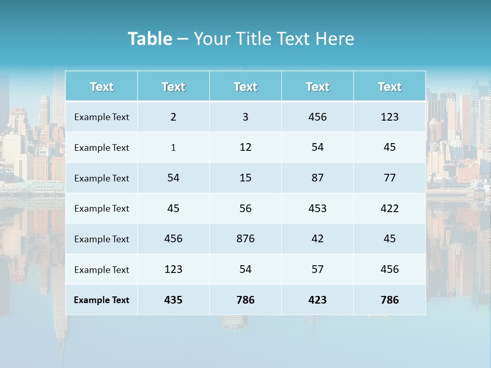 City Highrise Downtown PowerPoint Template