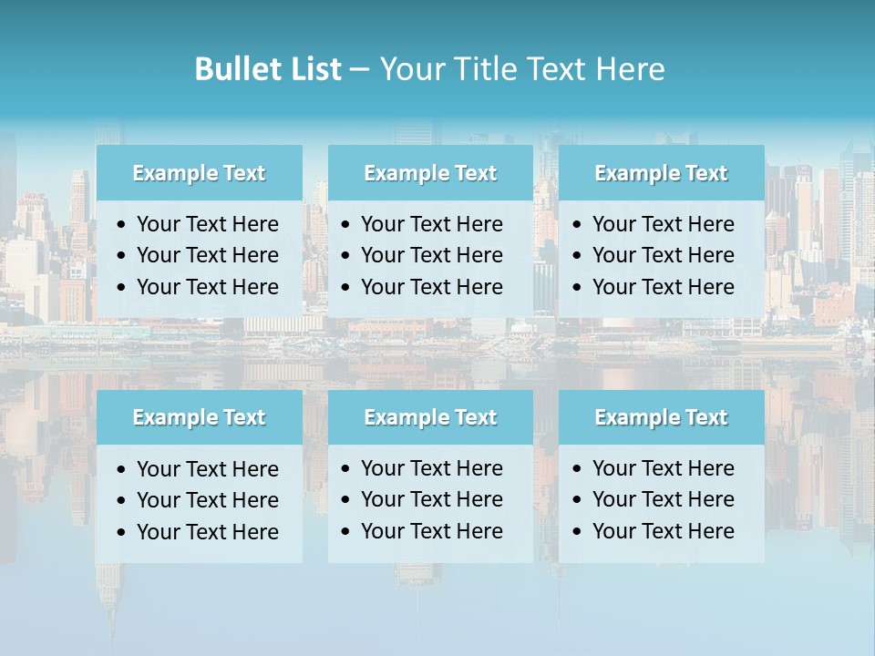 City Highrise Downtown PowerPoint Template