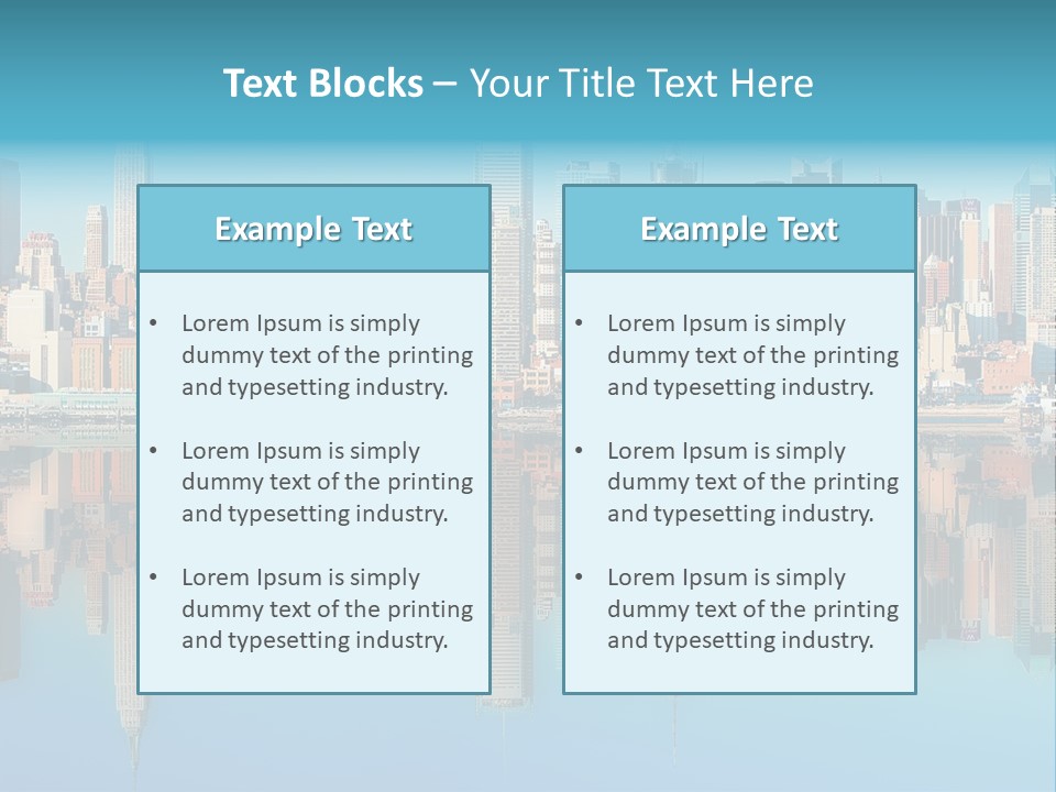 City Highrise Downtown PowerPoint Template