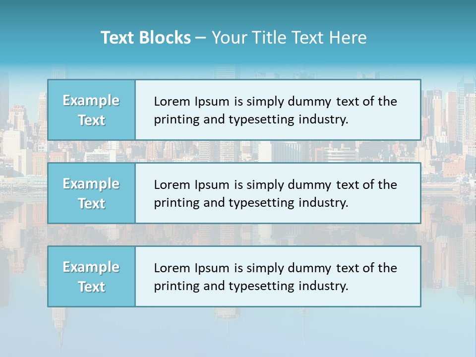 City Highrise Downtown PowerPoint Template