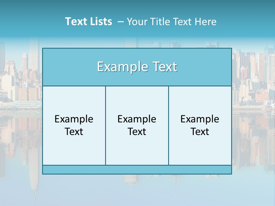 City Highrise Downtown PowerPoint Template