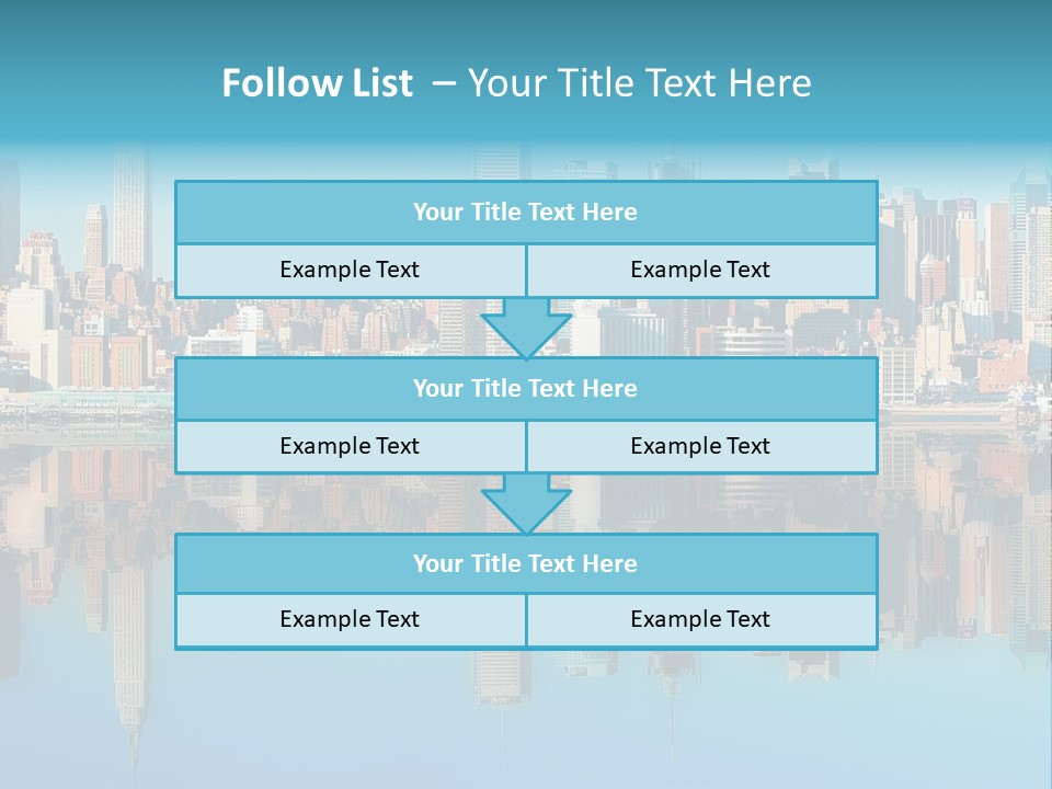 City Highrise Downtown PowerPoint Template