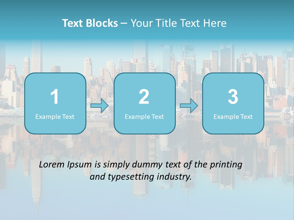 City Highrise Downtown PowerPoint Template